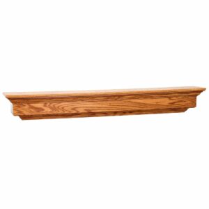 F070010 Fireplace Mantle plain 60 inch oak