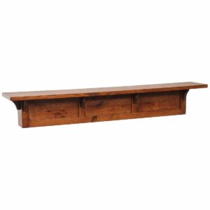 F070015RW Fireplace Mantle Flat Panel Shaker 60 inch rustic QSWO