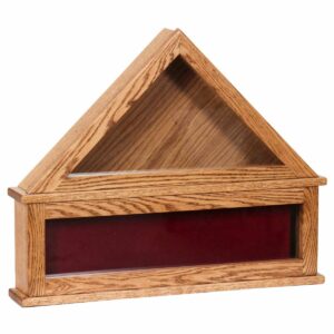 F120000 Flag Display Deluxe,oak