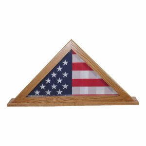 F120115 Flag Display Oak