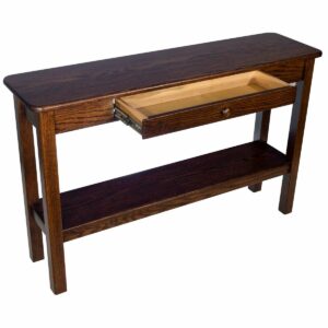 H010970BM Harrison Sofa Table brown maple open