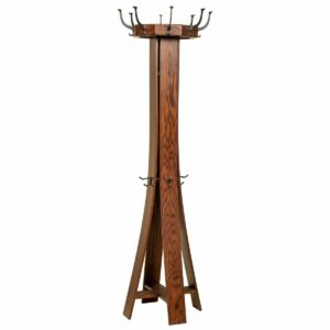 H018300 Hall Tree Wellington oak with rev. top