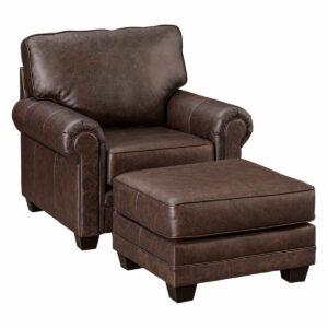LuxHome Seating Ellington Chair Panel Arm 26 Inch Footstool