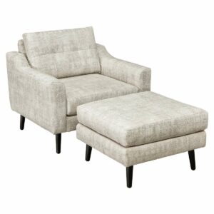 LuxHome Seating Serene Chair Tear Drop Arm Footstool