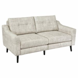 LuxHome Seating Serene Loveseat Tear Drop Arm