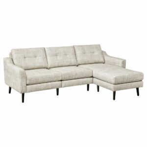 LuxHome Seating Serene Sofa Chaise Tear Drop Arm