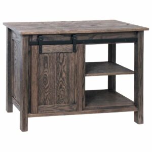 M020004 McKenzie Foyer table wire brushed with door track option