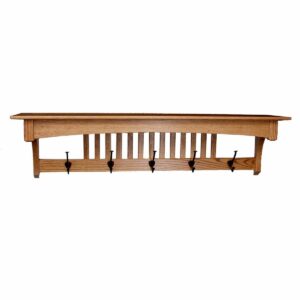 M100542 Mission Shelf Deluxe 48 w black hooks