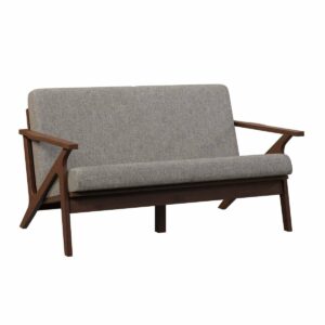Malaya Loveseat Metal Brown Maple FC Earthtone