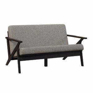 Malaya Loveseat Metal Brown Maple FC Onyx