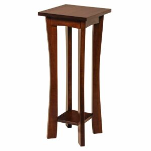 P120601BM Plant Stand, Caledonia medium, brown maple