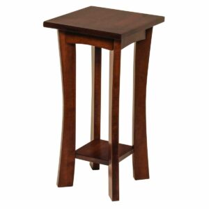 P120602BM Plant Stand Caledonia small, brown maple