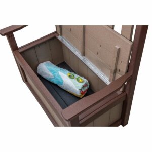 PBS brown bench
