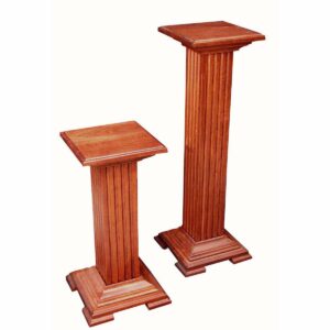 Plant Stand Pedestal,cherry Large P121604 Small P121615