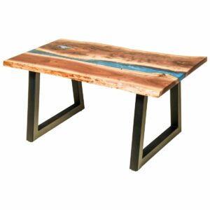 R060000 Richelie Coffee Table, Walnut top with Triax U Base