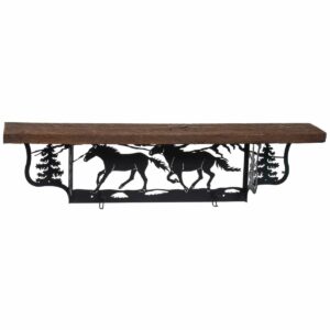 R222115 Rustic Shelf Horse