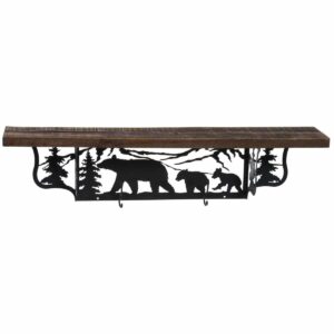 R222116 Rustic Shelf Bear