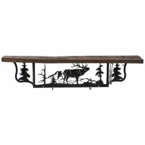R222117 Rustic Shelf Elk