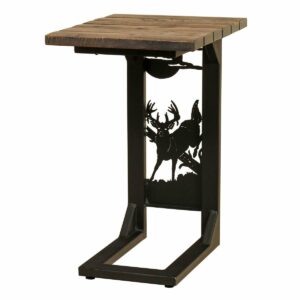 R222128 Rustic Sofa Server regular Whitetail Deer
