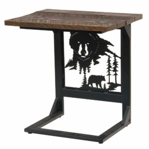 R222130 Rustic Sofa server wide, bear