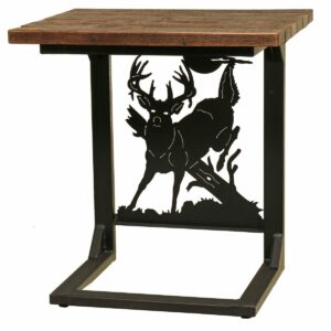 R222133 Rustic Sofa Server wide Whitetail Deer
