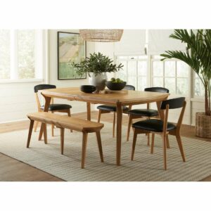 RH Keelan Chairs Vinson Table ExpandaBench Set